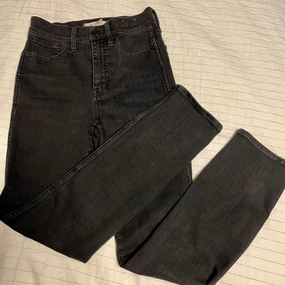 Madewell Stovepipe Jeans (Black)